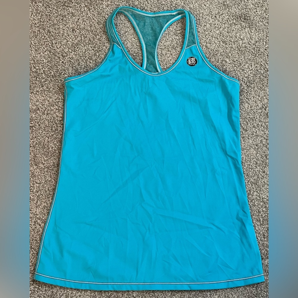 DeSoto Femme Women's Size XL Triathlon Blue Athletic Tank Top